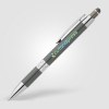 Stylo Adorn en aluminium recyclé avec finition chromée et stylet (+Laser)