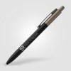 Stylo Koro en aluminium recyclé avec finition métal canon de fusil (+Laser)