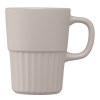 Mug Majesty en céramique avec finition mate et relief cannelé – 445 ml (+Sérigraphie)