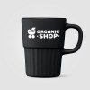 Mug Majesty en céramique avec finition mate et relief cannelé – 445 ml (+Sérigraphie)
