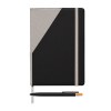 Ensemble carnet rechargeable Xanadu en PU recyclé bicolore avec stylo – A5 (+4 Colour Inkjet)