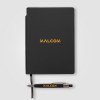 Carnet Malmö à couverture souple recyclée + stylo – A5 (+Sérigraphie)