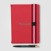 Set de Stylos Newport Recyclés Chevron avec Carnet Rechargeable – A5 (+4 Colour Inkjet)