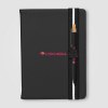 Set de Stylos Newport Recyclés Chevron avec Carnet Rechargeable – A5 (+4 Colour Inkjet)