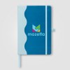 Journal Grete en PU recyclé à motif ondulé – A5 (+Sérigraphie)