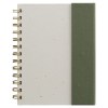 Organiseur Halden, papier FSC, carnet à spirales avec notes adhésives - B6 (+Sérigraphie)