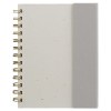 Organiseur Halden, papier FSC, carnet à spirales avec notes adhésives - B6 (+Sérigraphie)