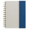 Organiseur Halden, papier FSC, carnet à spirales avec notes adhésives - B6 (+Sérigraphie)