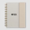 Organiseur Halden, papier FSC, carnet à spirales avec notes adhésives - B6 (+Sérigraphie)