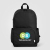 Sac à dos Kora, double poche, fermeture éclair dorée, rPET, 38 cm - 20 L (+Sérigraphie)