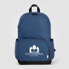 Sac à dos Kora, double poche, fermeture éclair dorée, rPET, 38 cm - 20 L (+Sérigraphie)