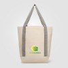 Niva Tote bag en toile de 340 gsm coton recyclé, poche avant - 12,25 L (+Sérigraphie)