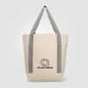 Niva Tote bag en toile de 340 gsm coton recyclé, poche avant - 12,25 L (+Sérigraphie)