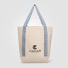 Niva Tote bag en toile de 340 gsm coton recyclé, poche avant - 12,25 L (+Sérigraphie)