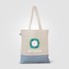 Sac fourre-tout Aro en coton recyclé micro-rayures – 9,7 L (+Sérigraphie)
