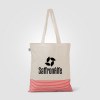 Sac fourre-tout Aro en coton recyclé micro-rayures – 9,7 L (+Sérigraphie)