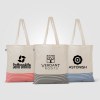 Sac fourre-tout Aro en coton recyclé micro-rayures – 9,7 L (+Sérigraphie)