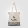 Sac fourre-tout Aro en coton recyclé micro-rayures – 9,7 L (+Sérigraphie)