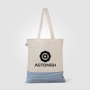 Sac fourre-tout Aro en coton recyclé micro-rayures – 9,7 L (+Sérigraphie)