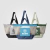 Sac fourre-tout Neri en maille recyclée pliable – 45 L (+Sérigraphie)