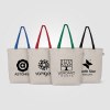 Sac shopping Tonga en coton recyclé à anses colorées – 11 L (+Sérigraphie)