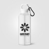 Gourde de vélo Doli, bouchon à vis avec mousqueton, rPET - 500 ml (+Sérigraphie)