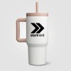 Mug Grosche Aspen, acier inoxydable, triple paroi isolante, avec paille - 945 ml (+Sérigraphie)