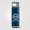 Bouteille Grosche Alpine, acier inoxydable, paille amovible, bouchon flip n’ sip - 590 ml (+Sérigraphie)