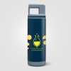 Bouteille Grosche Alpine, acier inoxydable, paille amovible, bouchon flip n’ sip - 590 ml (+Sérigraphie)