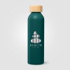 Gourde Eden en aluminium avec couvercle en bambou – 590 ml (+Sérigraphie)