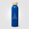 Gourde Eden en aluminium avec couvercle en bambou – 590 ml (+Sérigraphie)