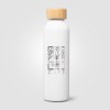 Gourde Eden en aluminium avec couvercle en bambou – 590 ml (+Sérigraphie)