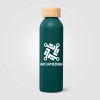 Gourde Eden en aluminium avec couvercle en bambou – 590 ml (+Sérigraphie)