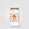 Gobelet Cádiz en verre avec couvercle en bambou - 500 ml (+Sérigraphie)