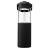 Gourde Juno en verre avec manchon silicone et paille – 590 ml (+Sérigraphie)