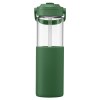 Gourde Juno en verre avec manchon silicone et paille – 590 ml (+Sérigraphie)