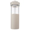 Gourde Juno en verre avec manchon silicone et paille – 590 ml (+Sérigraphie)