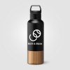 Gourde Aurelia isotherme en acier inoxydable recyclé sous vide – 640 ml (+Sérigraphie)