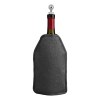 Housse isotherme Nest pour bouteille de vin, polyester recyclé chiné - 16,3 x 22,5 cm (+Sérigraphie)