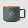 Mug Café Virtuoso en céramique avec couvercle en bambou – 355 mL - Ceram-X (+Laser)