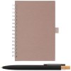 Set carnet Terra A5 à spirales, couverture rigide en carton de lait recyclé & stylo Reborn (+4 Colour Inkjet)