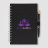 Set carnet Terra A5 à spirales, couverture rigide en carton de lait recyclé & stylo Reborn (+4 Colour Inkjet)
