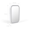 Miroir de maquillage lumineux