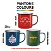 Tasses en émail de qualité supérieure (568ml/20oz) - Blanc