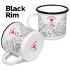 Tasses en émail de qualité supérieure (285ml/10oz) - Blanc