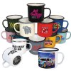 Tasses en émail de qualité supérieure (285ml/10oz) - Blanc