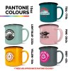 Tasses en émail de qualité supérieure (285ml/10oz) - Blanc