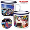 Tasses en émail de qualité supérieure (285ml/10oz) - Blanc