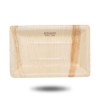 Plateau rectangulaire en feuilles de palmier (15x25cm)