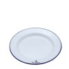 Assiette plate en émail (22 cm)